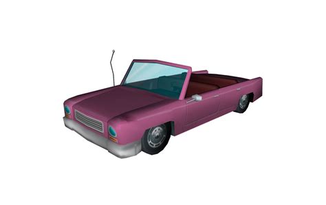 simpsons hit and run pink sedan.